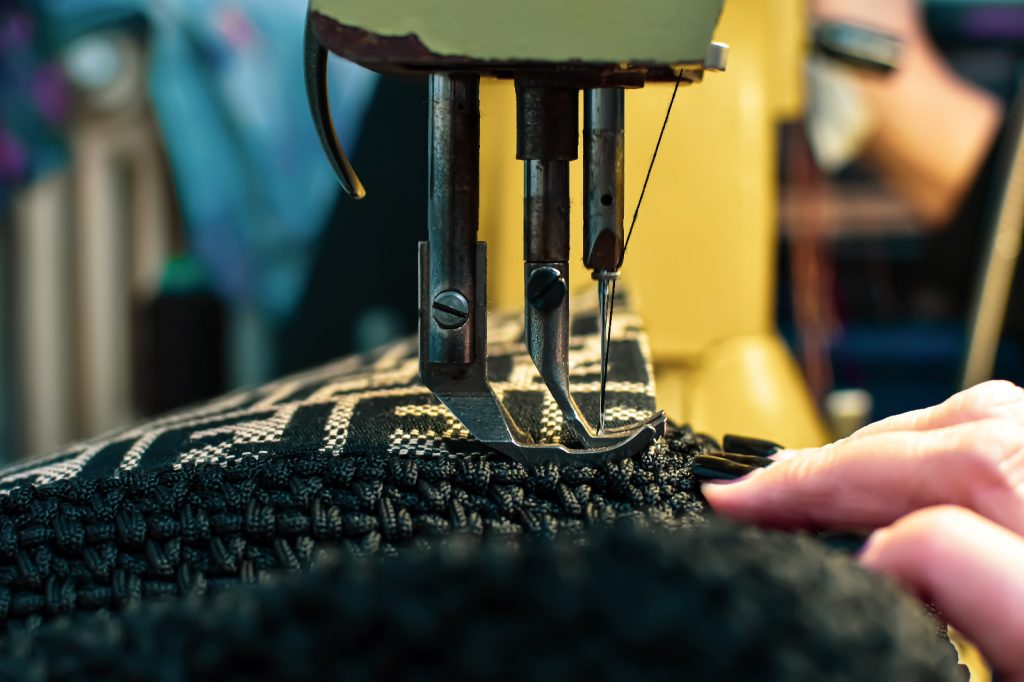 Sartoria macchina da cucire industriale borsa handmade nera